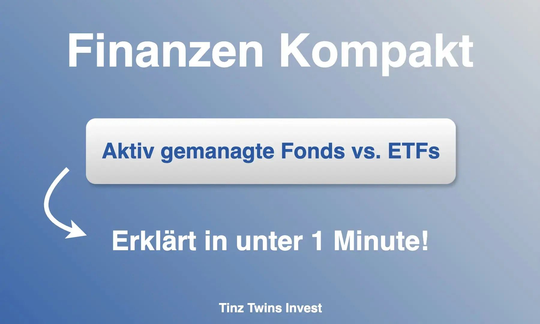 Aktiv gemanagte Aktienfonds vs. ETFs