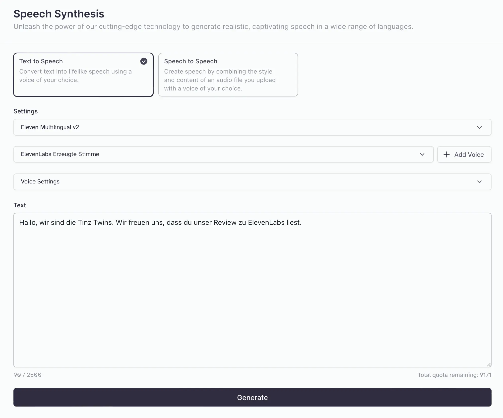 ElevenLabs Text to Speech
