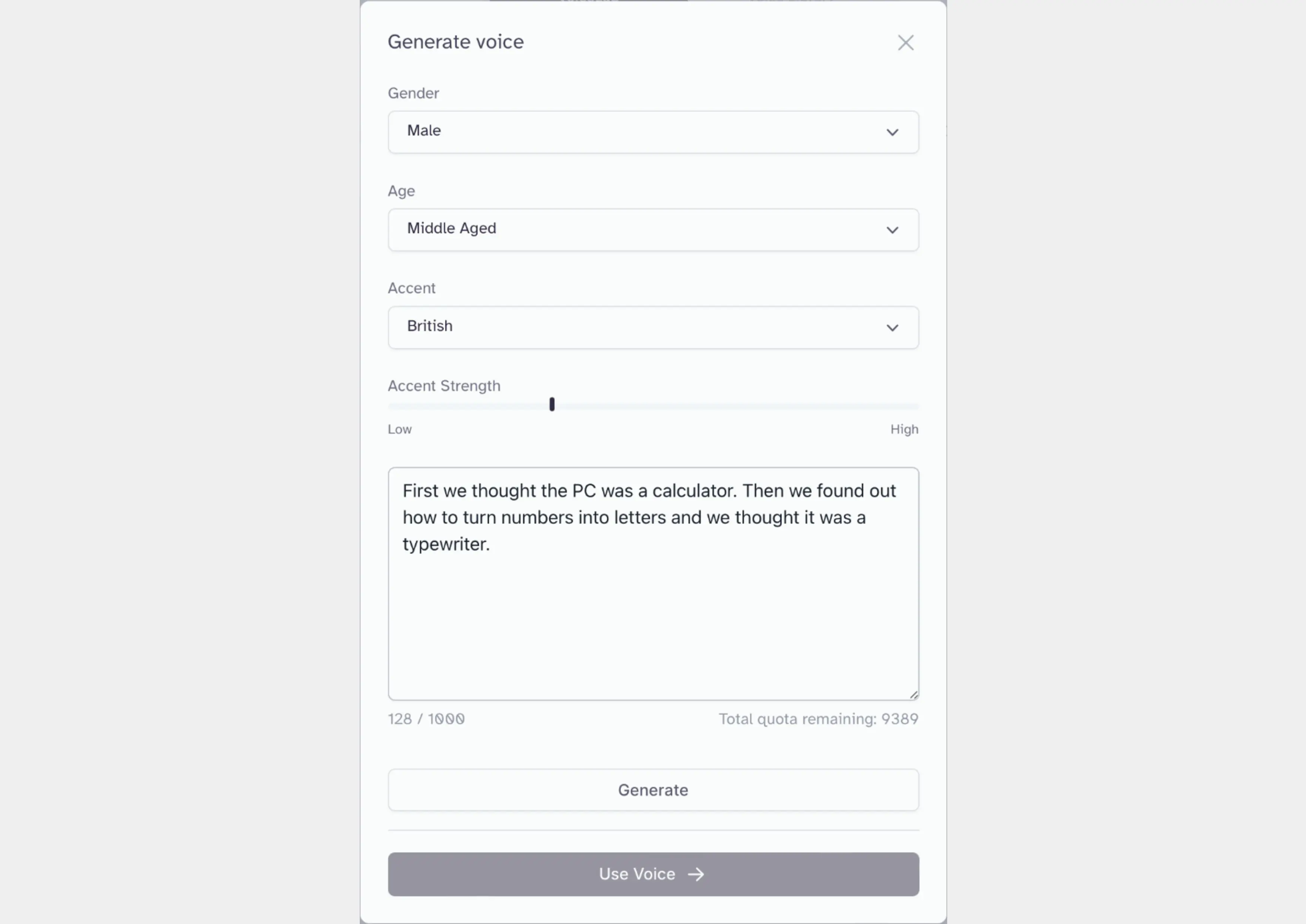 ElevenLabs Voice Design