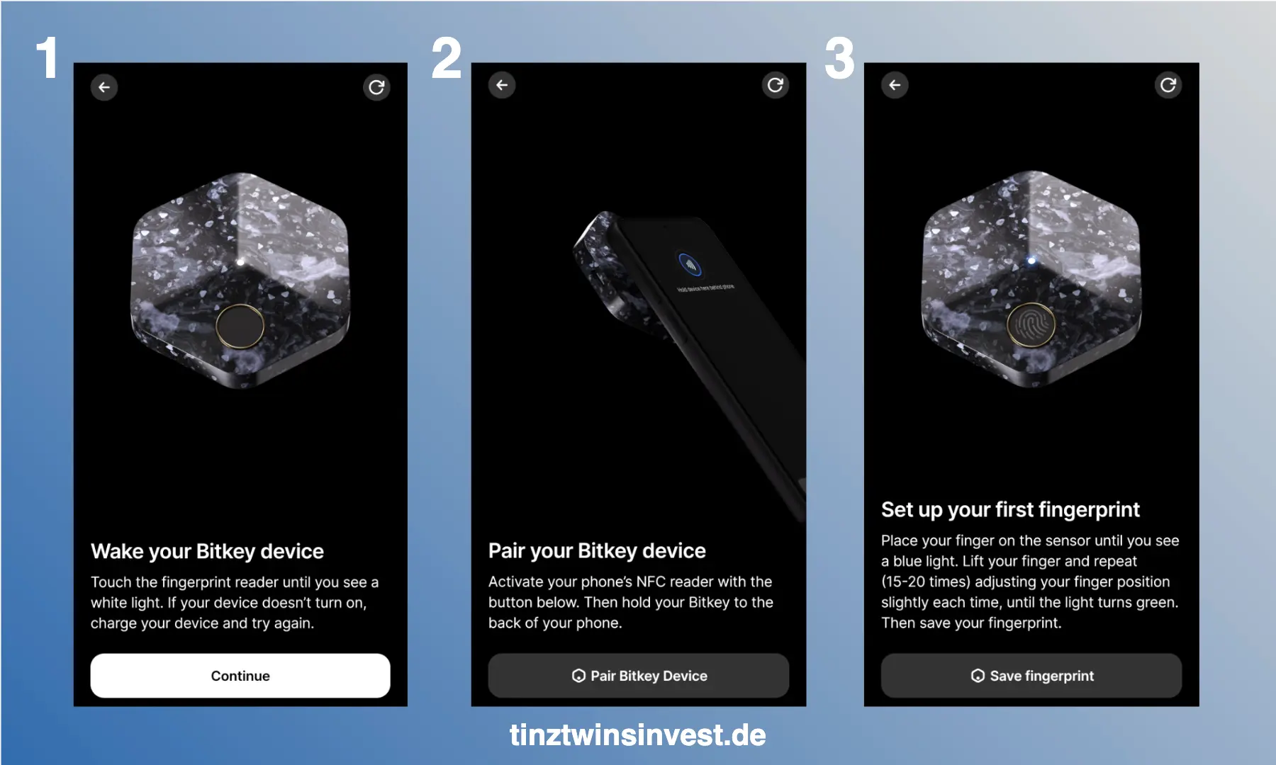 Bitkey Setup Prozess
