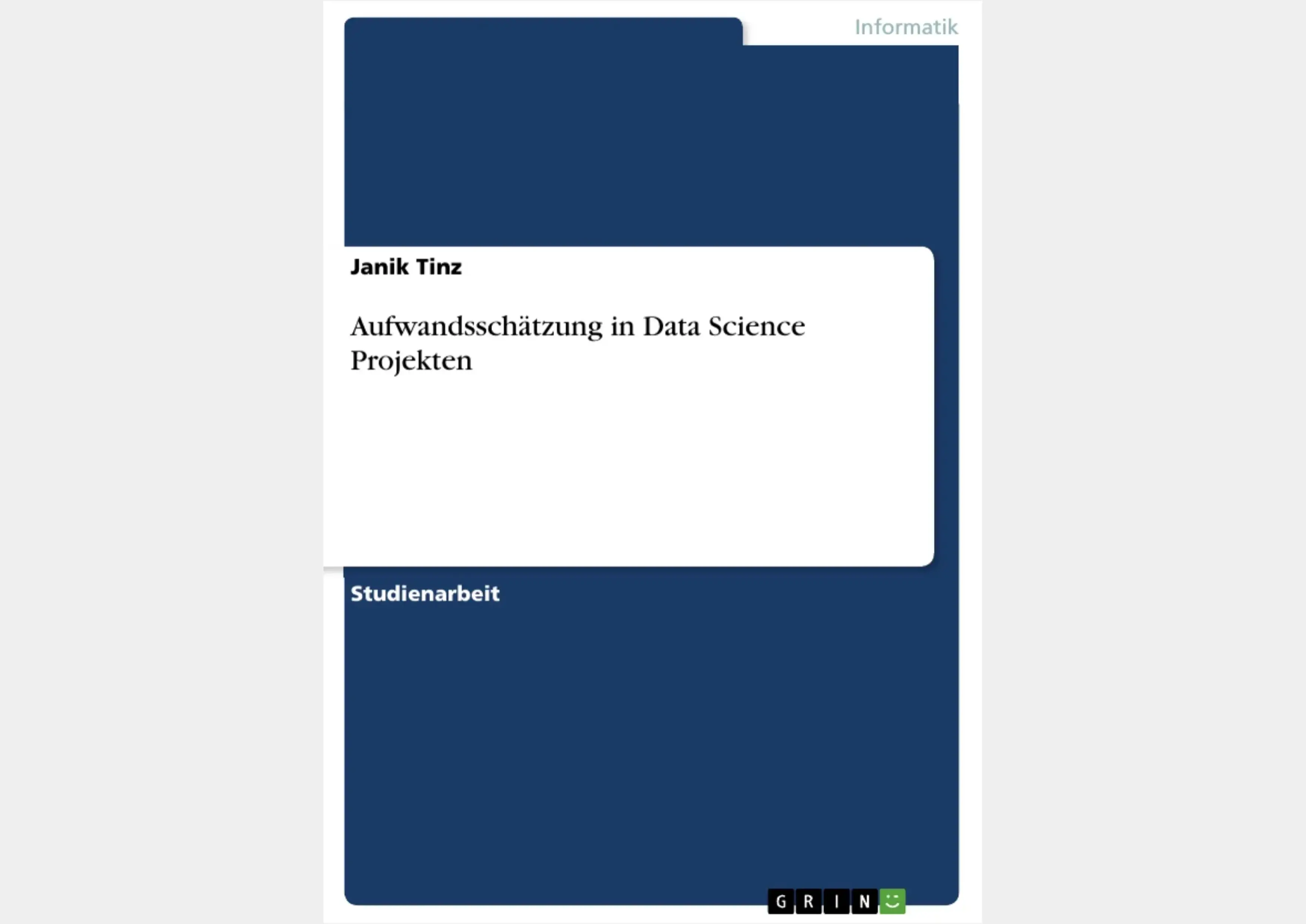Aufwandsschätzung in Data Science Projekten - Ein Einstieg